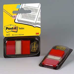 Post-it Index Standard 680-1 ROT, 50 Stück
