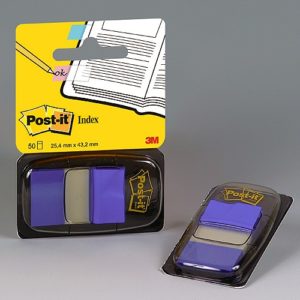 Post-it Index Standard 680-2 BLAU, 50 Stück