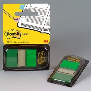 Post-it Index Standard 680-3 GRÜN, 50 Stück