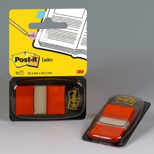 Post-it Index Standard 680-4 ORANGE, 50 Stück