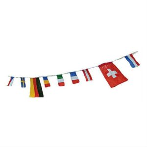 Flaggen blanko 10er-Set aus Baumwolle