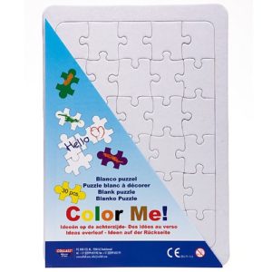 Blanko Puzzle zum Bemalen, 30 Teile, Format DIN A4