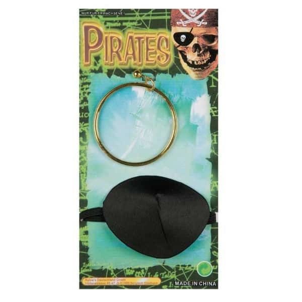 Piraten Ohrring + Augenklappe 2tlg Set | Bejol Bastelshop