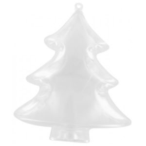 Acryl Tannenbaum teilbar glasklar H10cm, 1 Stück
