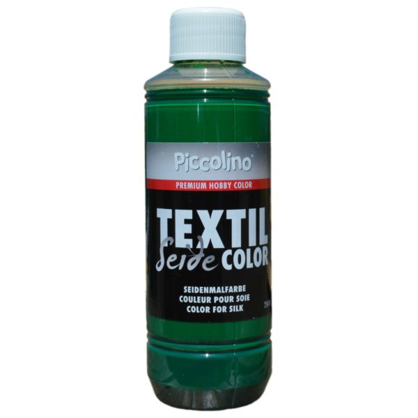 Seidenmalfarbe bügelfixierbar 250ml grün, Piccolino Textilfarbe für Seide