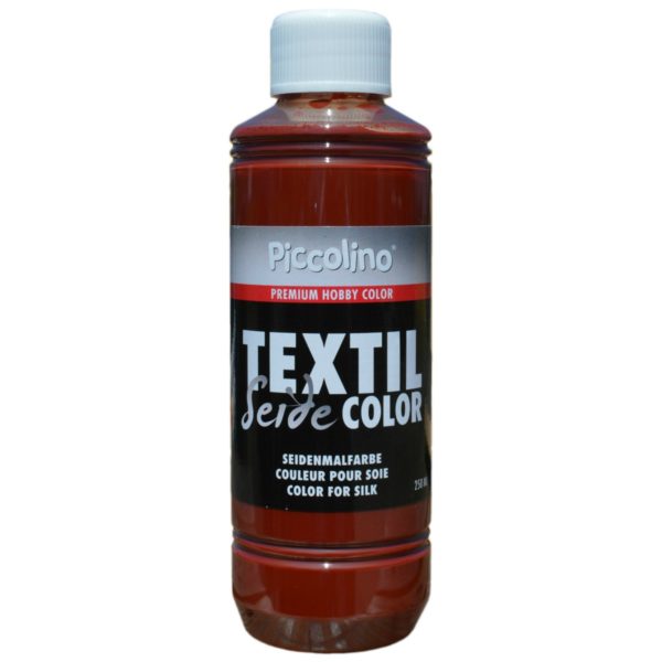 Seidenmalfarbe bügelfixierbar 250ml cognac, Piccolino Textilfarbe für Seide