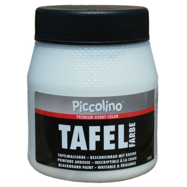 Tafelfarbe Weiß 250ml - Piccolino Tafellack bunt für Holz, Karton, Wand | Bejol Bastelshop