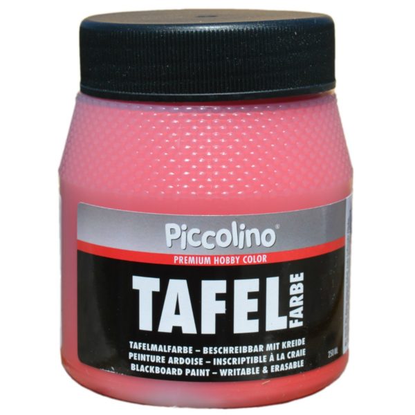 Tafelfarbe Rot 250ml - Piccolino Tafellack bunt für Holz, Karton, Wand | Bejol Bastelshop