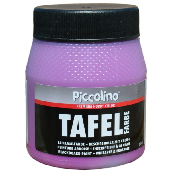 Tafelfarbe Fuchsia 250ml - Piccolino Tafellack bunt für Holz, Karton, Wand | Bejol Bastelshop