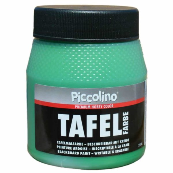 Tafelfarbe Grün / Verkehrsgrün 250ml - Piccolino Tafellack bunt für Holz, Karton, Wand | Bejol Bastelshop