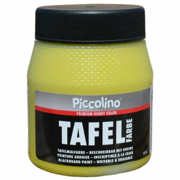 Tafelfarbe Hellgrün / Lindgrün 250ml - Piccolino Tafellack bunt für Holz, Karton, Wand | Bejol Bastelshop