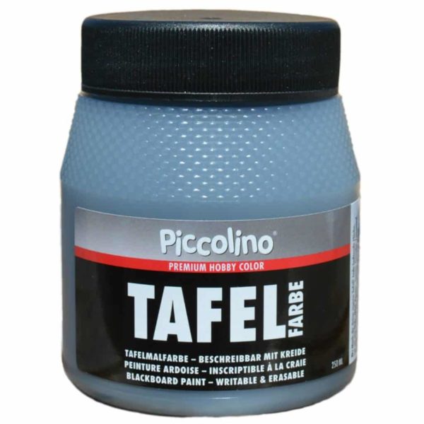 Tafelfarbe Grau 250ml - Piccolino Tafellack bunt für Holz, Karton, Wand | Bejol Bastelshop