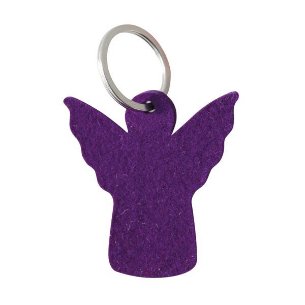 Schlüsselanhänger Engel Filz - Schutzengel violett 6cm | Bejol Bastelshop