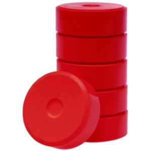 Tempera Pucks Blöcke 55mm dunkelrot 6 Stück