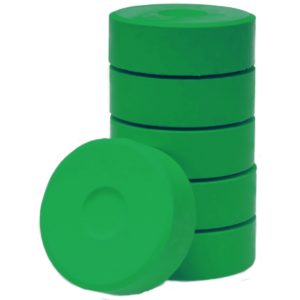 Tempera Blöcke Pucks 44mm dunkelgrün 6 Stück im Set