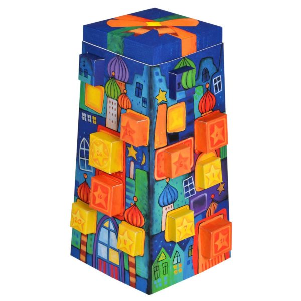 Adventskalender Turm - MAGIC TOWER - zum Basteln und Befüllen, H 41cm