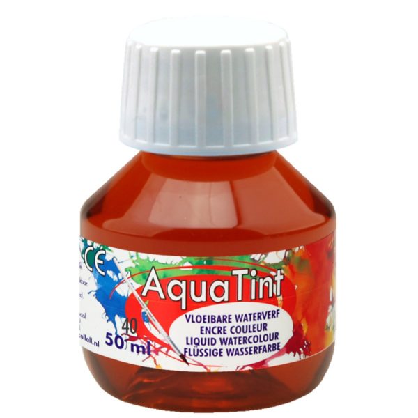 Flüssige Wasserfarbe AquaTint - braun, 50ml Flasche | Bejol Bastelshop