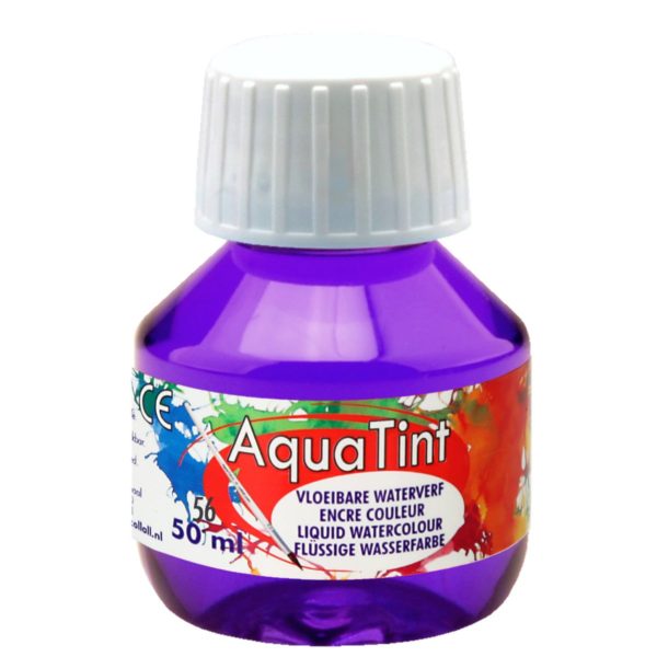 Flüssige Wasserfarbe AquaTint - violett, 50ml Flasche | Bejol Bastelshop