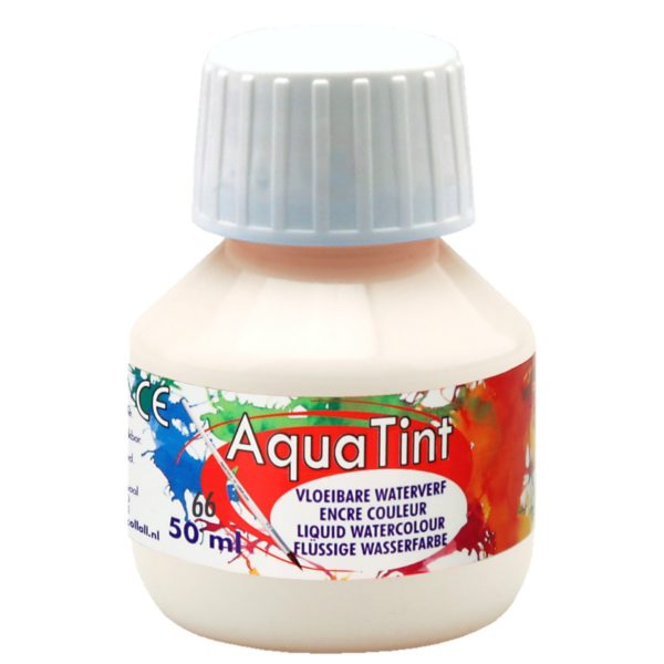 Flüssige Wasserfarbe AquaTint - weiß, 50ml Flasche | Bejol Bastelshop