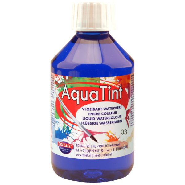 AquaTint, flüssige Wasserfarbe, dunkelblau, 250ml