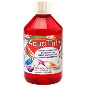AquaTint flüssige Wasserfarbe dunkelrot 250ml
