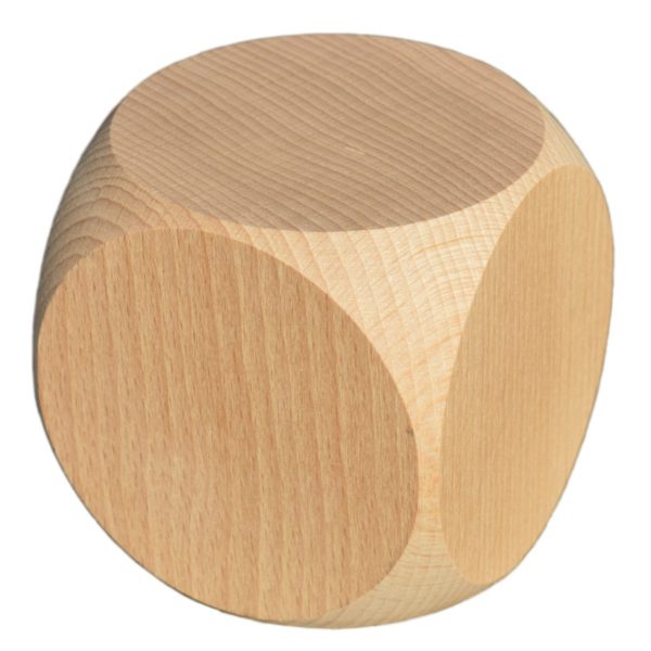 Blanko Holzwürfel Gebetswürfel Blanko-Würfel Holz unbedruckt, Buche roh, 60mm | Bejol Bastelshop