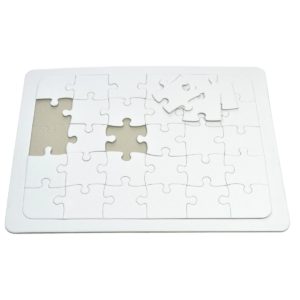 Blanko Puzzel zum Bemalen