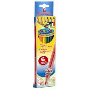 Buntstifte 6er Set - Farbstifte Sechskant 6 Farben im Karton-Etui
