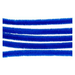 Chenilledraht - 50 Pfeifenputzer blau Ø 6mm 30cm