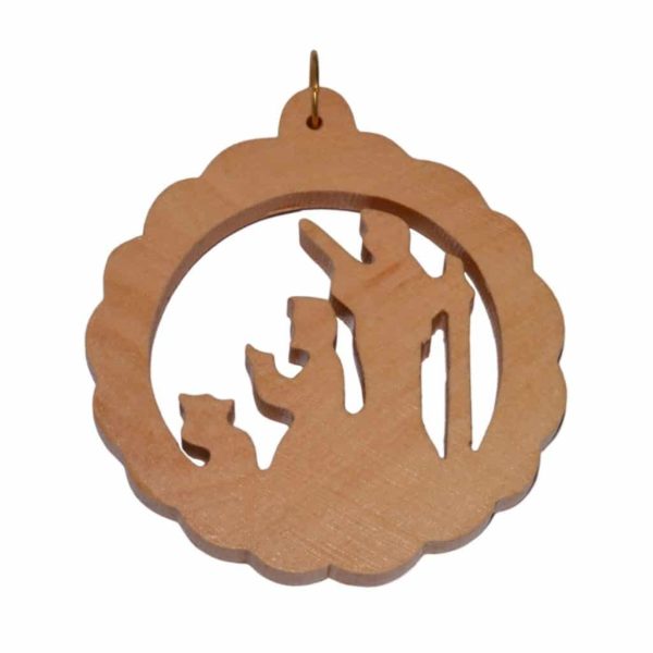 Holz Deko Anhänger Weihnachten, Olivenholz Baumschmuck Hirte 6-9cm | Bejol Bastelshop