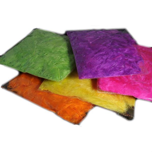 Federn Neonfarben - 5 Farben à 10g sortiert - Leuchtend bunte Federn zum Basteln | Bejol Bastelshop