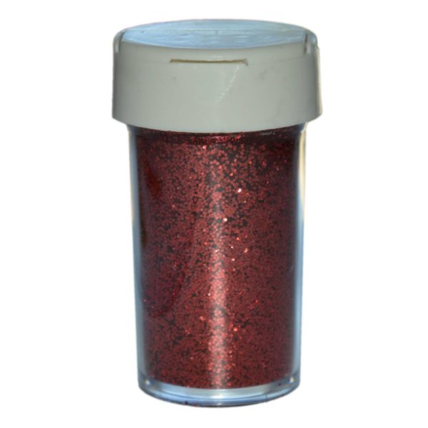 Deko-Glitter Rot 20g - Streu Glitzer / Glimmer zum Basteln | Bejol Bastelshop