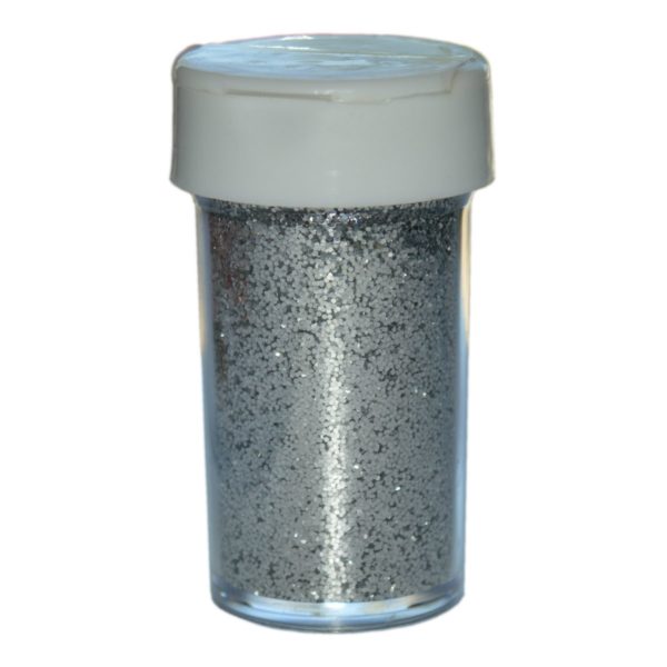 Deko-Glitter Silber 20g - Streu Glitzer / Glimmer zum Basteln | Bejol Bastelshop