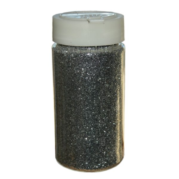 Glitter Silber Großpackung - 250g Streudose - Deko Glitzer/Glimmer zum Basteln | Bejol Bastelshop