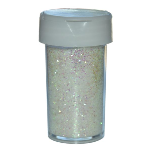 Deko-Glitter Weiß 20g - Streu Glitzer / Glimmer zum Basteln | Bejol Bastelshop