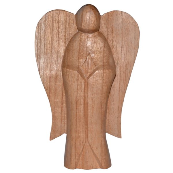 Schutzengel Holz - Engel stehend, H15cm, Soarholz geschnitzt | Bejol Bastelshop