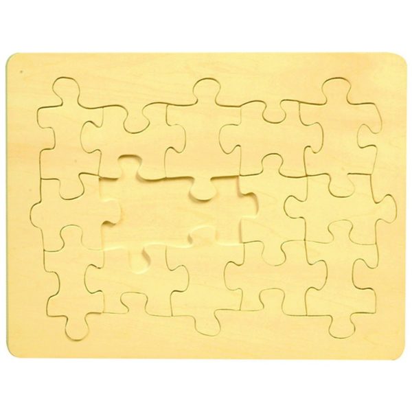 Holzpuzzle blanko unbedruckt 15 Teile 29x21cm zum selber Bemalen & Gestalten | Bejol Bastelshop