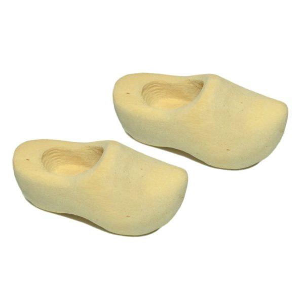 Holländische Holzschuhe mini 1 Paar 3cm - Clogs Klompen Holz natur zum Bemalen | Bejol Bastelshop