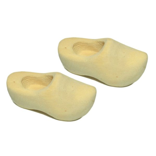 Holländische Holzschuhe mini 1 Paar 5cm - Clogs Klompen Holz natur zum Bemalen