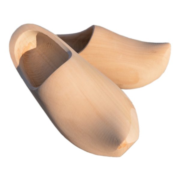 Holländische Holzschuhe 1 Paar - Clogs Klompen natur Gr.39 / Innenlänge 26cm