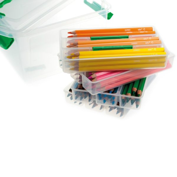 Dicke Buntstifte - Set mit 120 Farbstifte 10x12 Farben, Sechskant 5mm dicke Mine in Kunststoffbox | Bejol Bastelshop