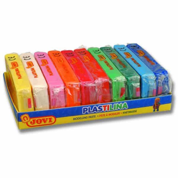 Bunte Knete 1,5kg - Set 10 Farben Kinder Knetmasse Jovi Plastilina je 150gr | Bejol Bastelshop