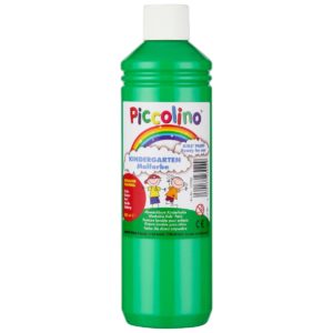 Plakatfarbe Piccolino Kinderfarbe zum Malen, Kinder Malfarbe 500ml, Farbe grün