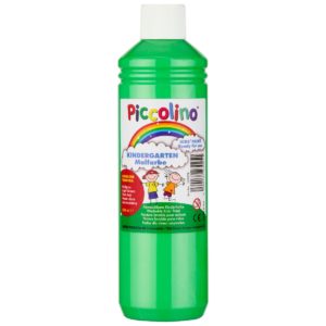 Plakatfarbe Piccolino Kinderfarbe zum Malen, Kinder Malfarbe 500ml, Farbe hellgrün
