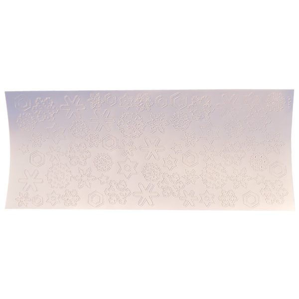 Konturensticker Schneeflocken weiß - Peel off stickers Weihnachten & Winter | Bejol Bastelshop