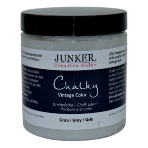 Kreidefarbe Chalky Vintage Color 250ml, Grau - Junker Creative Color