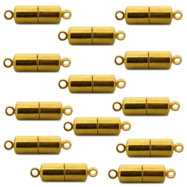 Magnetschließe - Magnetverschluss glatt vergoldet, 1000 Stk Großpackung | Bejol Bastelshop