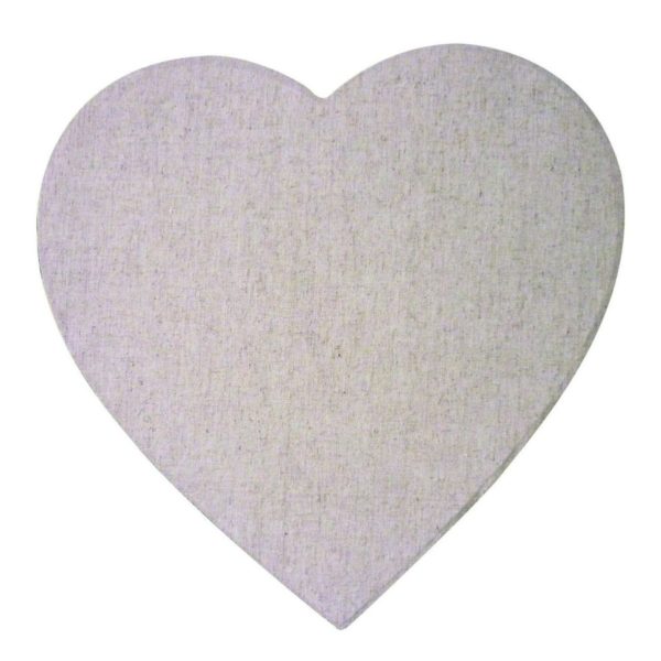 Magnet Leinwand Herz - Magnetwand Memoboard zum selber Gestalten, 40x40cm