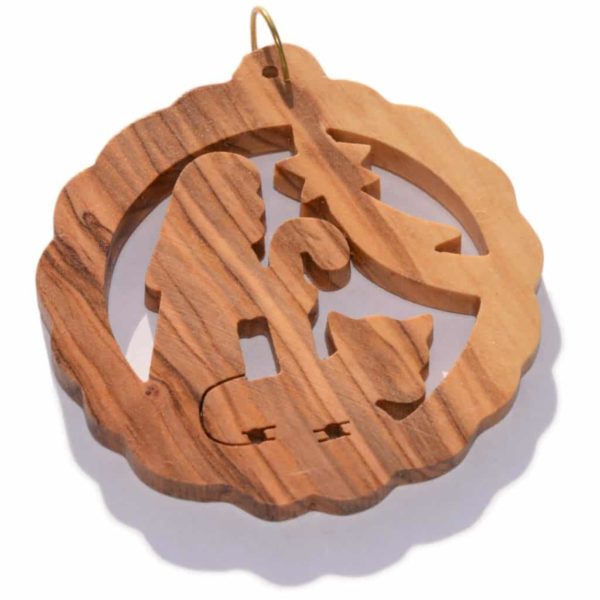 Holz Deko Anhänger Weihnachten, Olivenholz Baumschmuck Hirte 6-9cm | Bejol Bastelshop