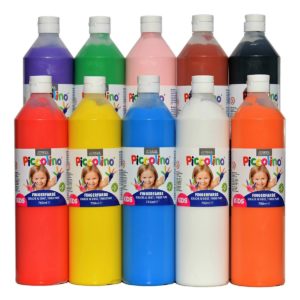 Piccolino Fingerfarbe 750ml Flasche - für Kindergarten Schule Hobby